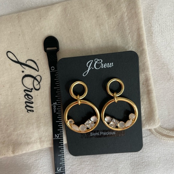 J.Crew Nested stone drop earrings - Picture 7 of 8